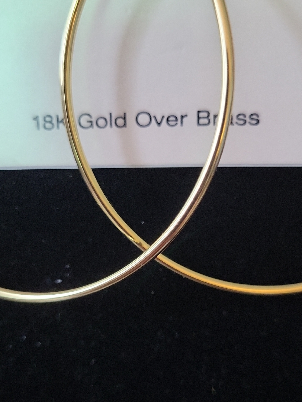 And Now This Large Gold Hoop Earrings - Picture 2 of 4